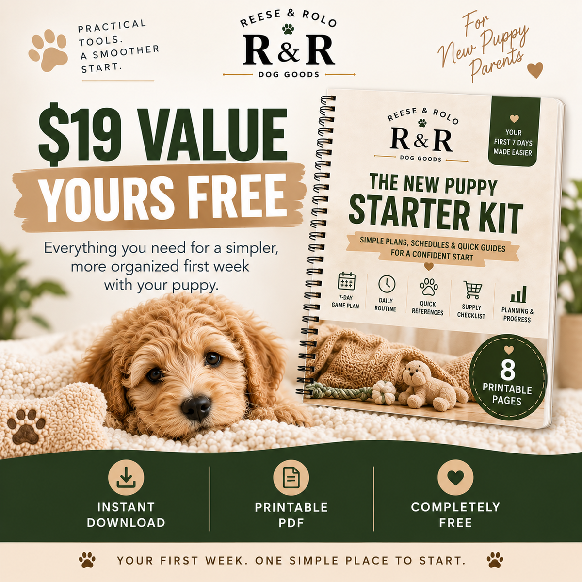 FREE New Puppy Starter Kit | First 7 Days Made Easier