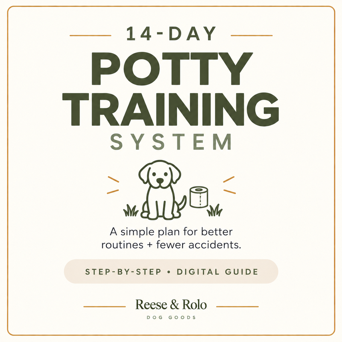 14-Day Puppy Potty Training System | Reese & Rolo