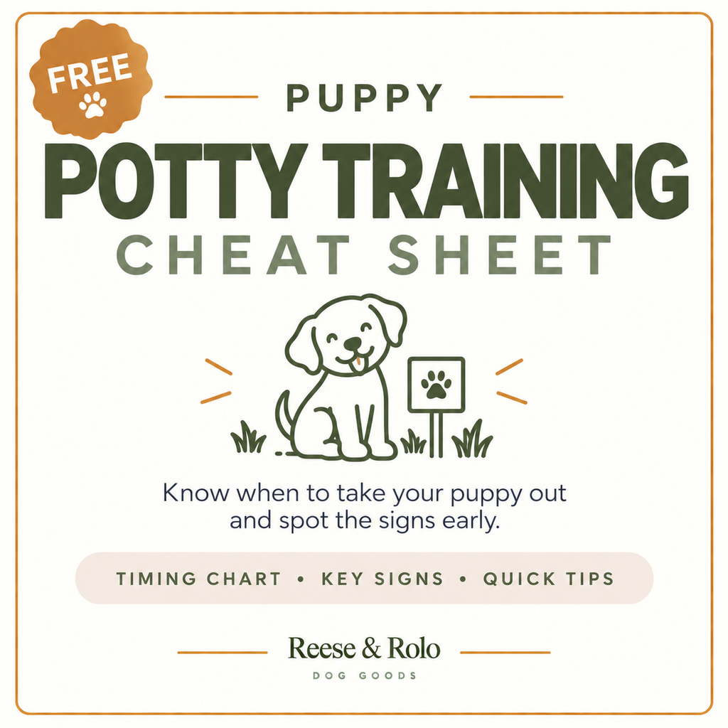 FREE Puppy Potty Training Cheat Sheet | Stop Missing the Potty Window