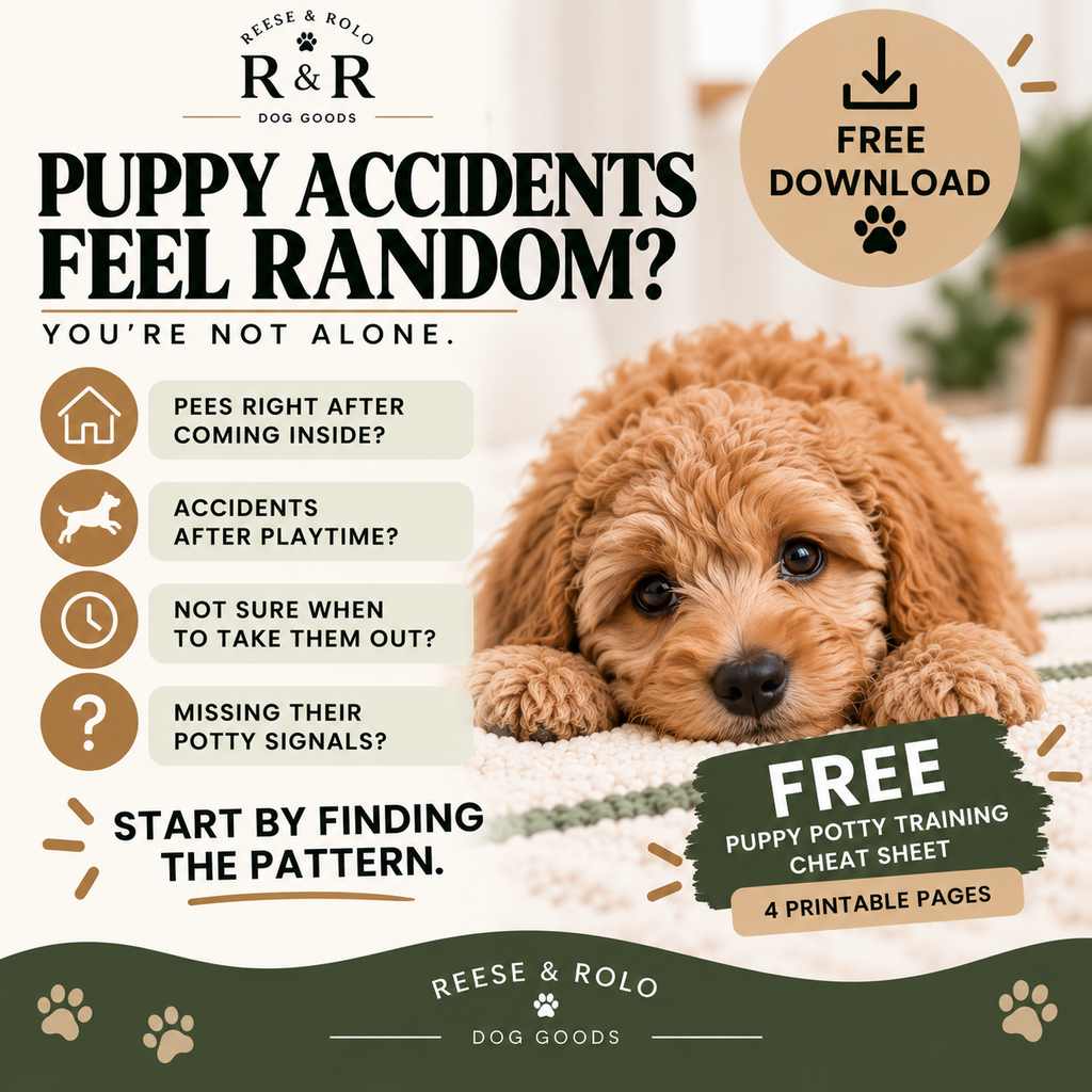 FREE Puppy Potty Training Cheat Sheet | Stop Missing the Potty Window