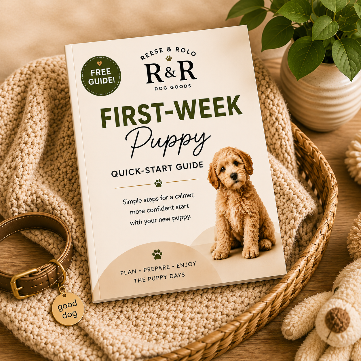 FREE First-Week Puppy Quick-Start Guide